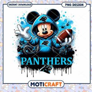 Mickey Mouse Carolina Panthers PNG