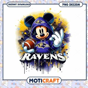 Mickey Mouse Baltimore Ravens PNG