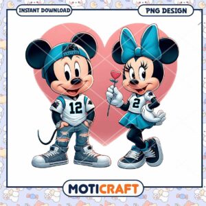 Mickey and Minnie Mouse PNG Instant Download Cute Design Artwork