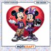 Mickey and Minnie Mouse Love Design for Instant Download PNG