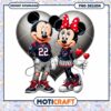 Mickey and Minnie Mouse Houston Texans PNG Instant Download Design