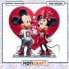 Mickey and Minnie Mouse Heart Love Instant Download PNG Design