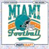 Miami Football Helmet PNG Design