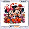 Mickey and Minnie Football Love PNG Instant Download Design