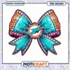 Miami Dolphins Cheer Bow PNG Design