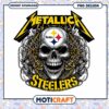 Metallica Steelers Skull PNG Design 2 Metallica Steelers Skull PNG Design