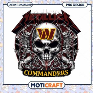 Metallica Skull Commanders PNG Design