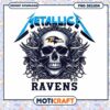 Metallica Ravens Skull PNG Design 2 Metallica Ravens Skull PNG Design