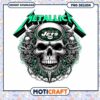 Metallica Jets Skull PNG Design