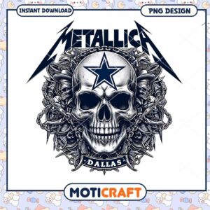Metallica Dallas Cowboys Skull PNG