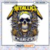 Metallica Chargers Skull PNG Design 1 Metallica Chargers Skull PNG Design