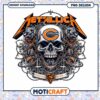 Metallica Chicago Bears Skull PNG Design