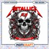 Metallica Buccaneers Skull PNG Design