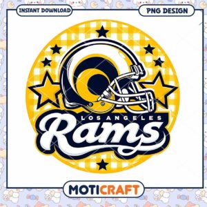 Los Angeles Rams PNG Design Instant Download