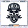 Las Vegas Raiders Skull PNG Design