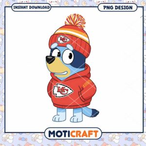 KC Chiefs Puppy PNG Design Instant Download
