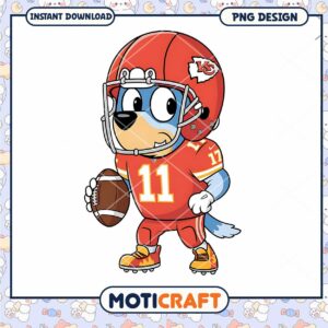 Kawaii Football Dog PNG Design