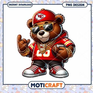 Kansas City Chiefs Teddy Bear PNG