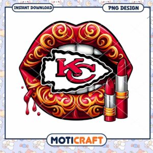 Kansas City Chiefs Lips PNG Design