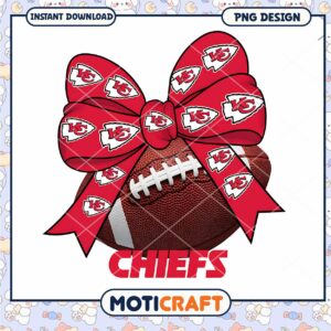 Kansas City Chiefs Football PNG Bow