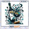 Jaguars Wine PNG Design Instant Download