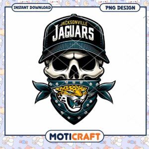 Jacksonville Jaguars Skull PNG Design