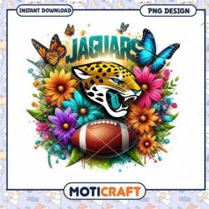 Jacksonville Jaguars Floral PNG Design