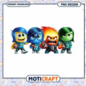 Inside Out PNG Football Team Characters