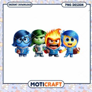 Inside Out PNG Football Characters