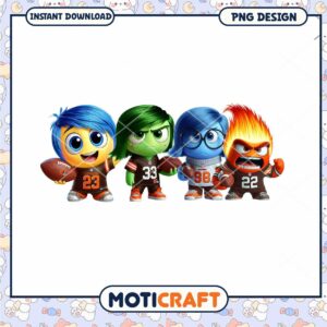 Inside Out Emotions PNG Football Design