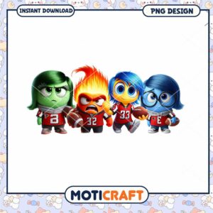Inside Out Football PNG Characters