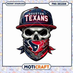 Houston Texans Skull PNG Design
