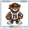 Hipster Teddy Bear PNG Football Design