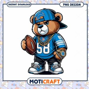 Hip Hop Teddy Bear PNG Design