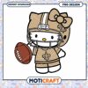 Hello Kitty Saints PNG Football Design