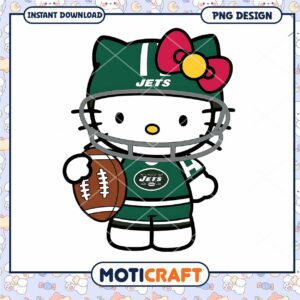 Hello Kitty Jets PNG Football Design
