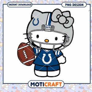 Hello Kitty Colts PNG Football Design