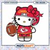 Hello Kitty Chiefs PNG Football Design