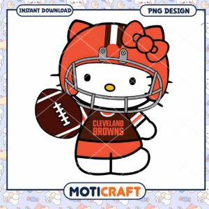 Hello Kitty Cleveland Browns PNG