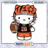 Hello Kitty Bengals PNG Football Design