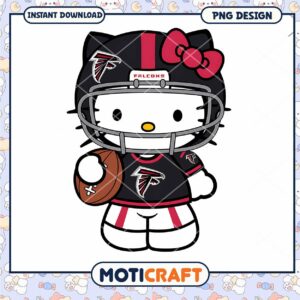 Hello Kitty Atlanta Falcons PNG