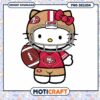 Hello Kitty 49ers PNG Design
