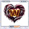 Heart W Letter PNG Design Instant Download