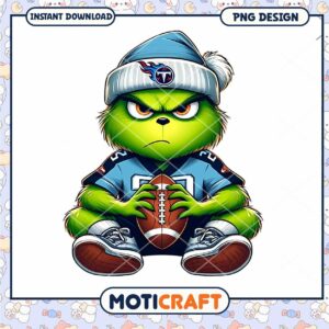 Grinch Titans Football PNG Design