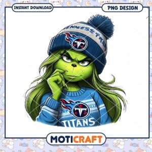 Grinch Titans PNG Sublimation Design
