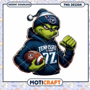Grinch Tennessee Titans PNG Sublimation