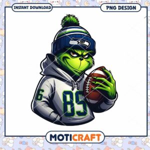 Grinch Seahawks Football PNG Sublimation