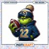 Grinch Rams Football PNG Design