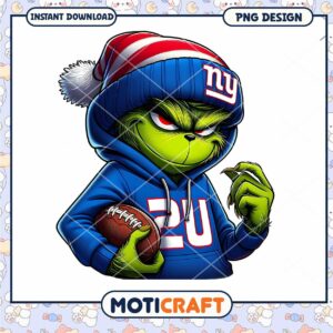 Grinch NY Giants PNG Football Fanart