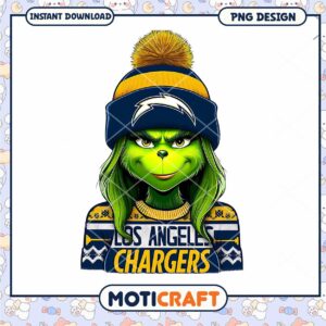 Grinch Los Angeles Chargers PNG